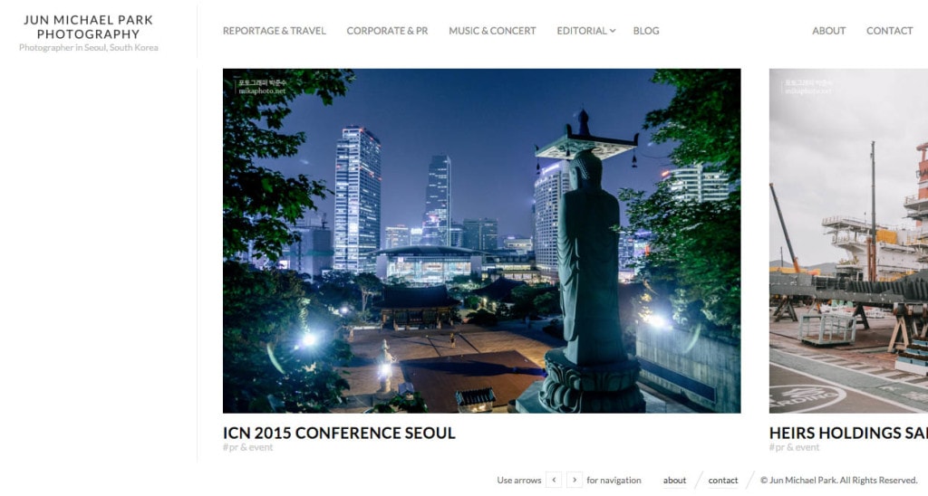 My commercial website